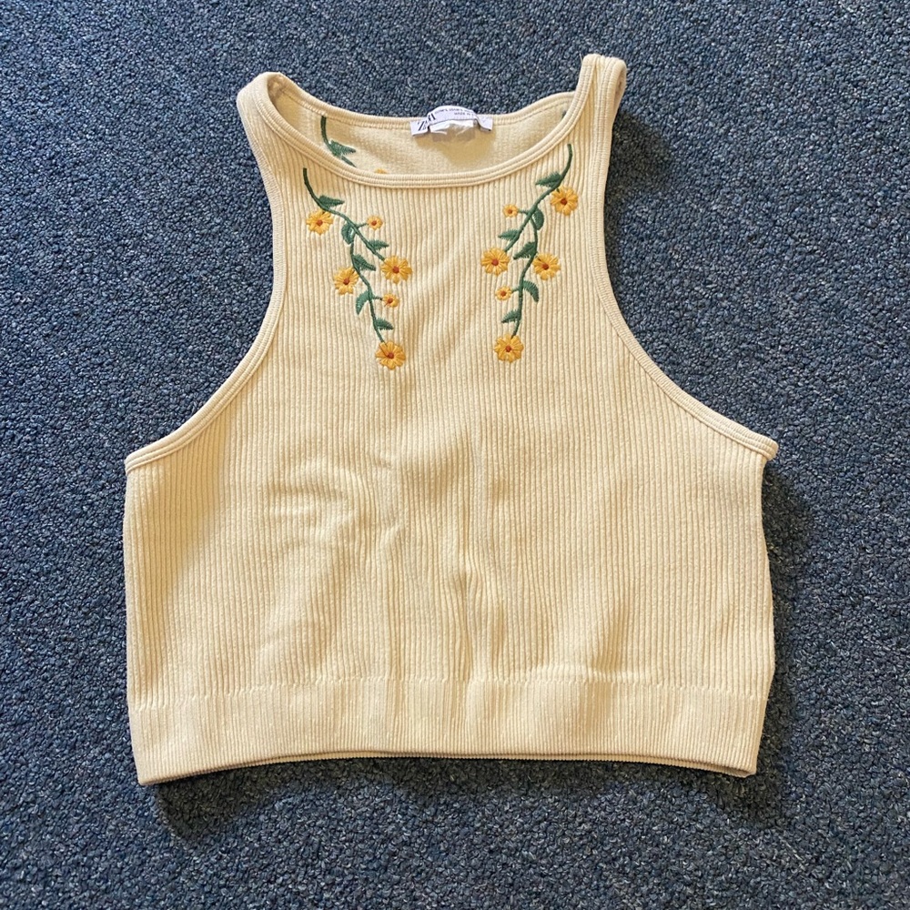 Zara floral tank top